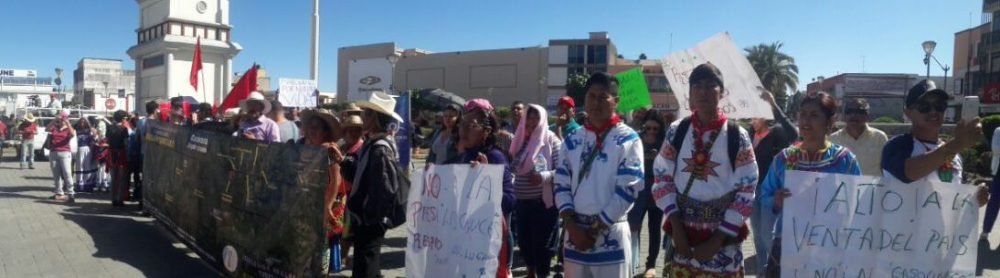 Protesta en Naayrit contra el gasolinazo y las reformas