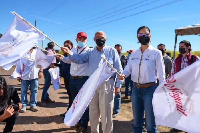 Banderazo de inicio de la obra de conservación de la carretera, Camichín de Jauja-San Luis de Lozada.